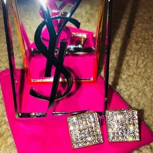YSL Mirror and earring set with bag.